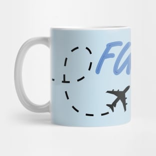 Future pilot design with airplane for cadets Mug